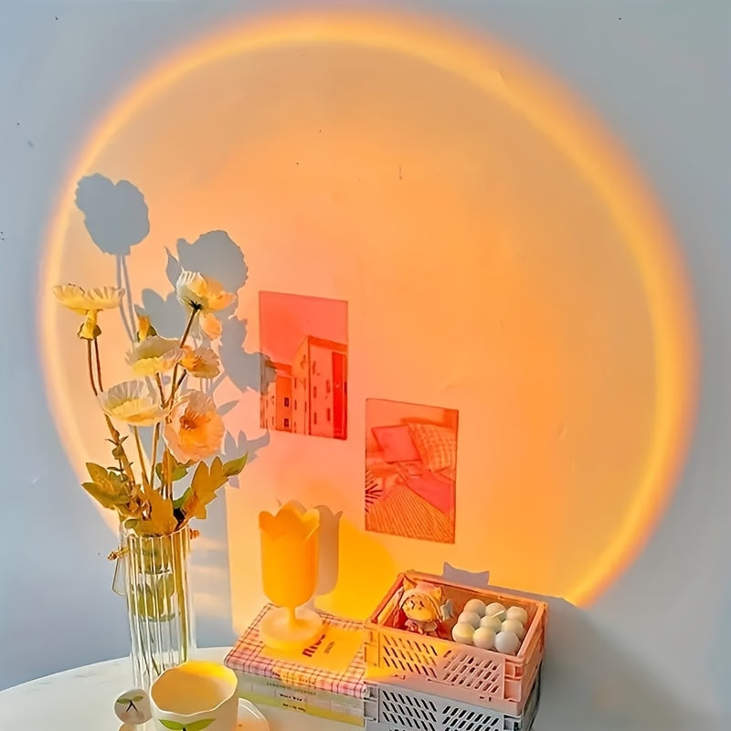 Sonnenuntergang Projektionslampe - Romantisches LED-Ambiente Licht für die Wohnkultur