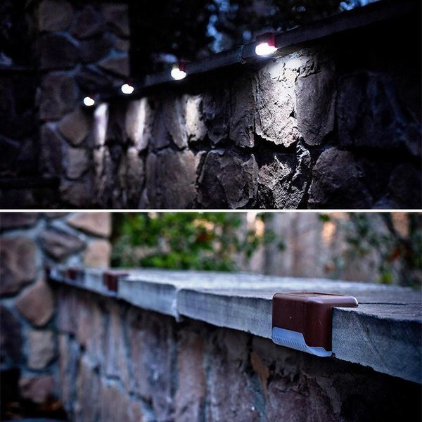 LED Solarlampe für Wege, Treppen, draußen und an der Wand