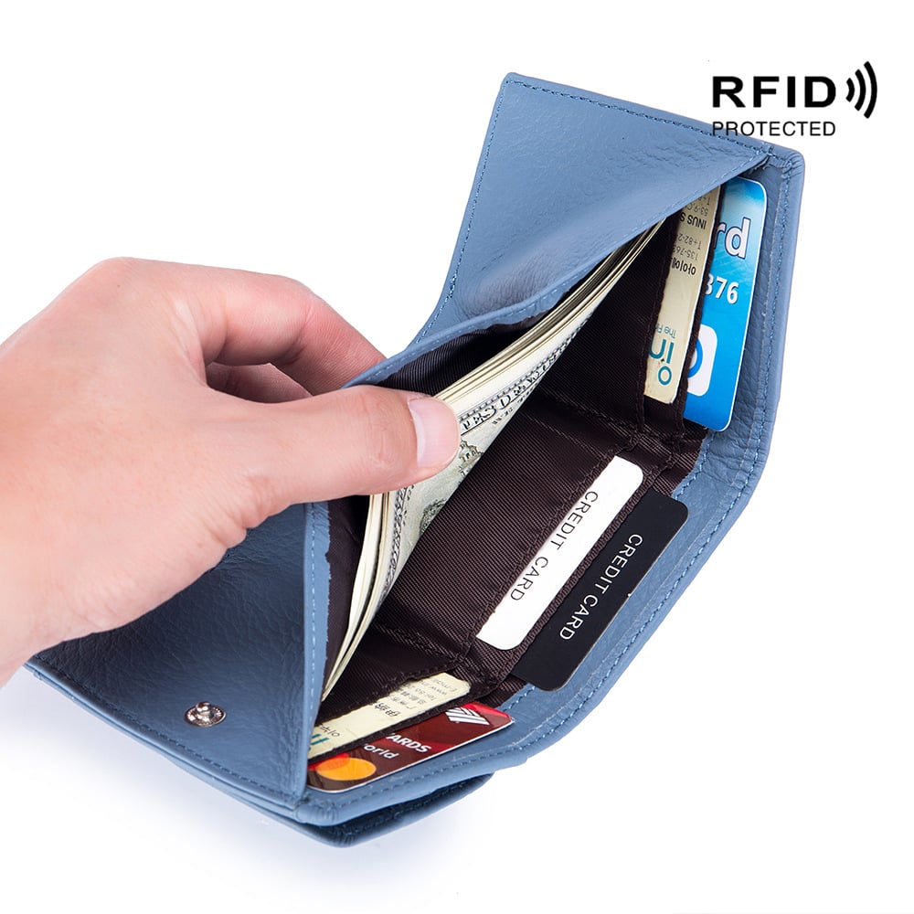 VAELIS™ SecureMini – Kompakte Leder-Miniwallet mit RFID-Schutz [50% Rabatt]