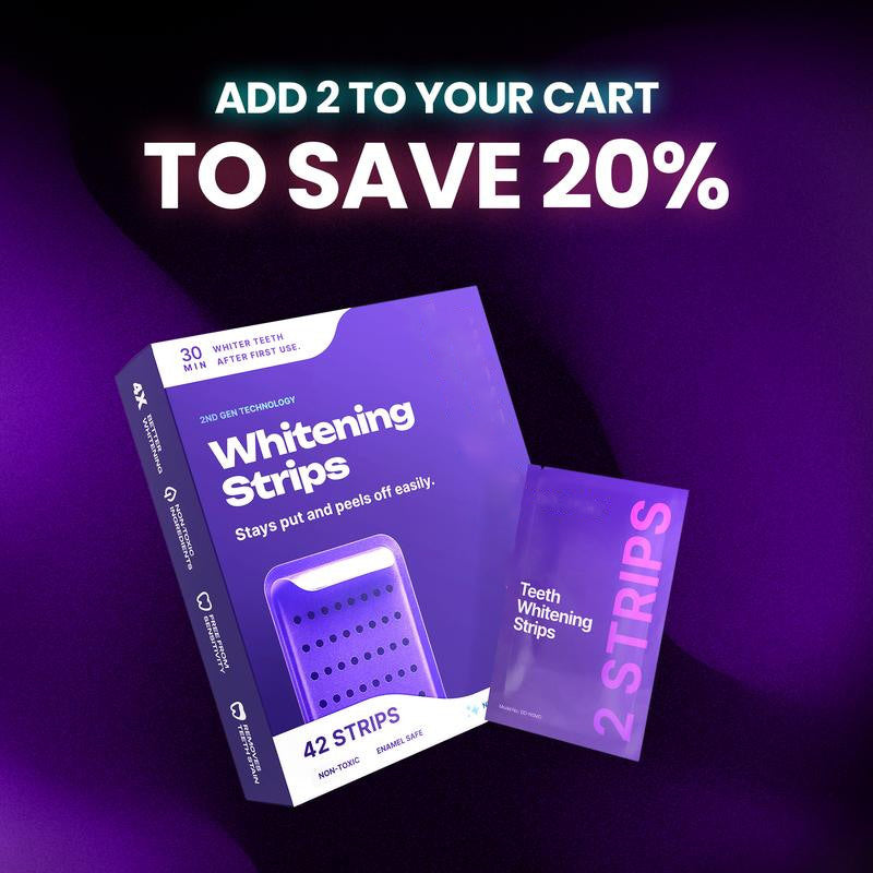 SmileVio™ GlowStrips – Sanfte violette Whitening-Streifen für natürlich weiße Zähne