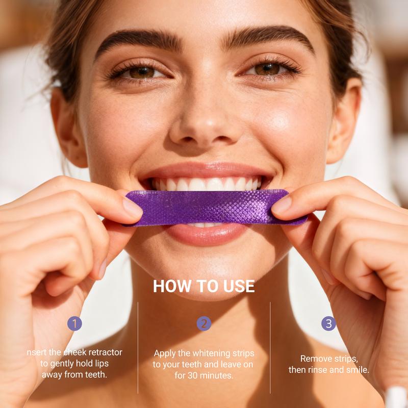 SmileVio™ GlowStrips – Sanfte violette Whitening-Streifen für natürlich weiße Zähne