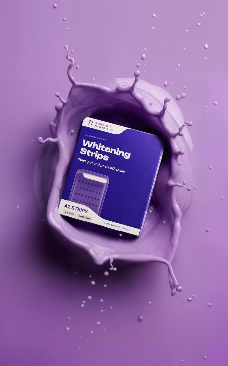 SmileVio™ GlowStrips – Sanfte violette Whitening-Streifen für natürlich weiße Zähne