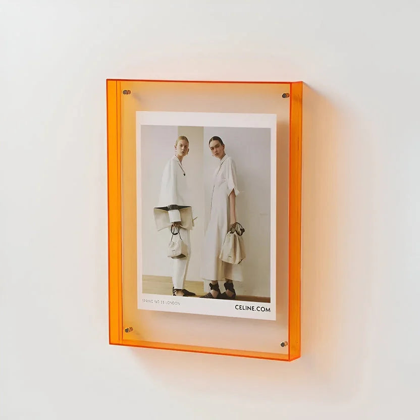 Klarer Acryl-Bilderrahmen - Minimalistischer Wandrahmen