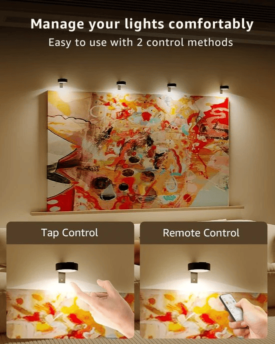 2+1 GRATIS | LumiArte One™ – Kabelloses Galerie-Kunstlicht
