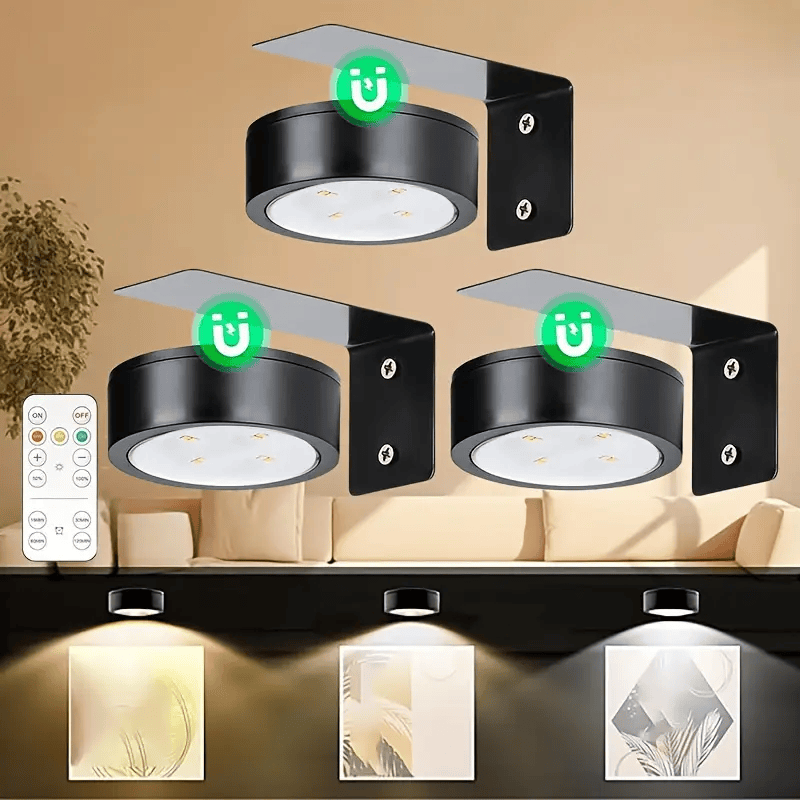 2+1 GRATIS | LumiArte One™ – Kabelloses Galerie-Kunstlicht