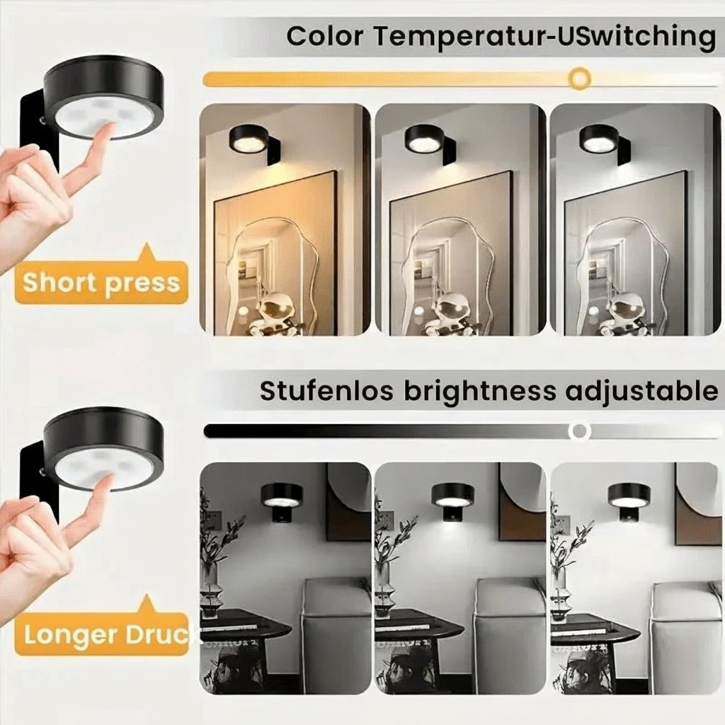 2+1 GRATIS | LumiArte One™ – Kabelloses Galerie-Kunstlicht