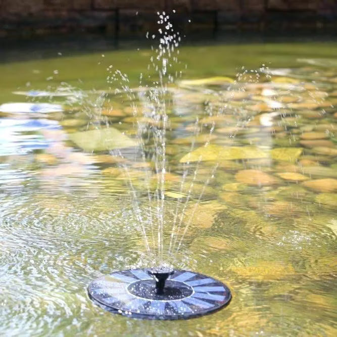 Solar-Gartenbrunnen mit schwimmender Wasserfontäne | Letzter Tag 50% RABATT