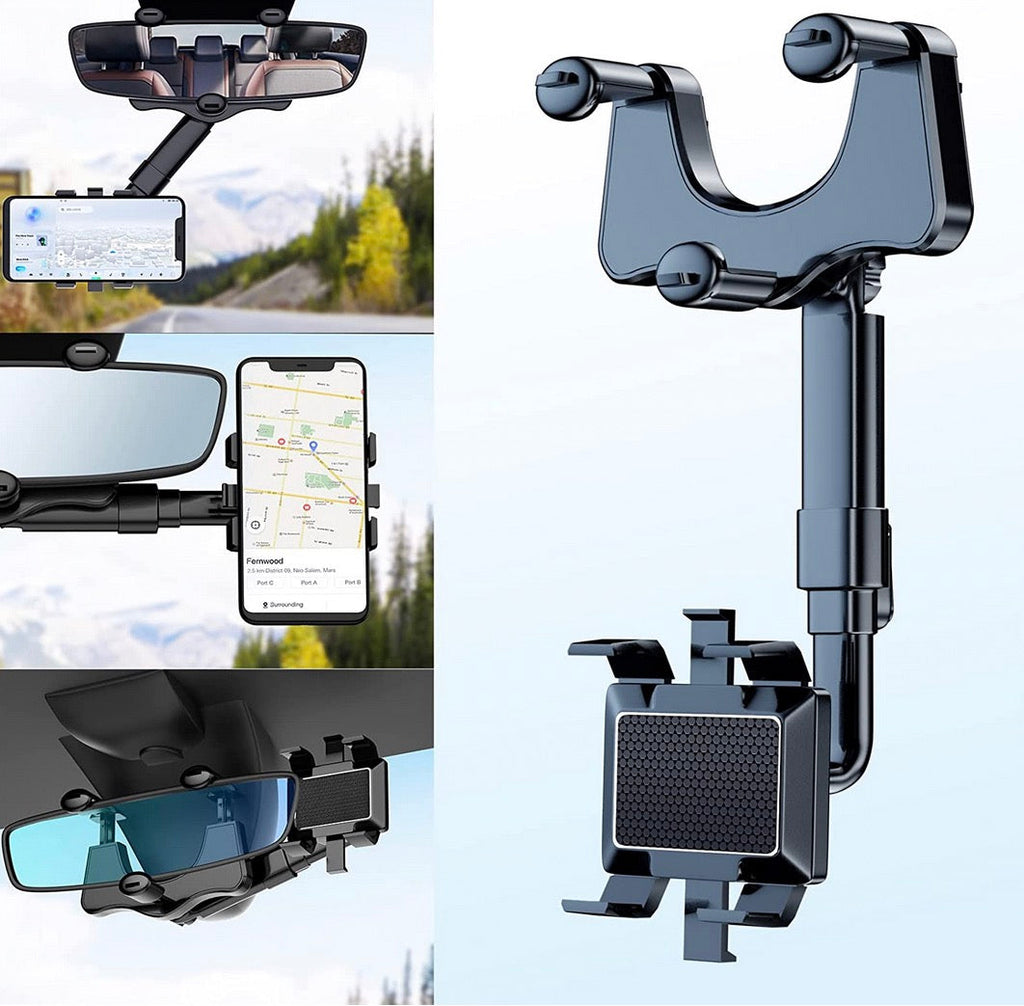 DriveView™ | Verstellbarer Rückspiegel-Handyhalter fürs Auto