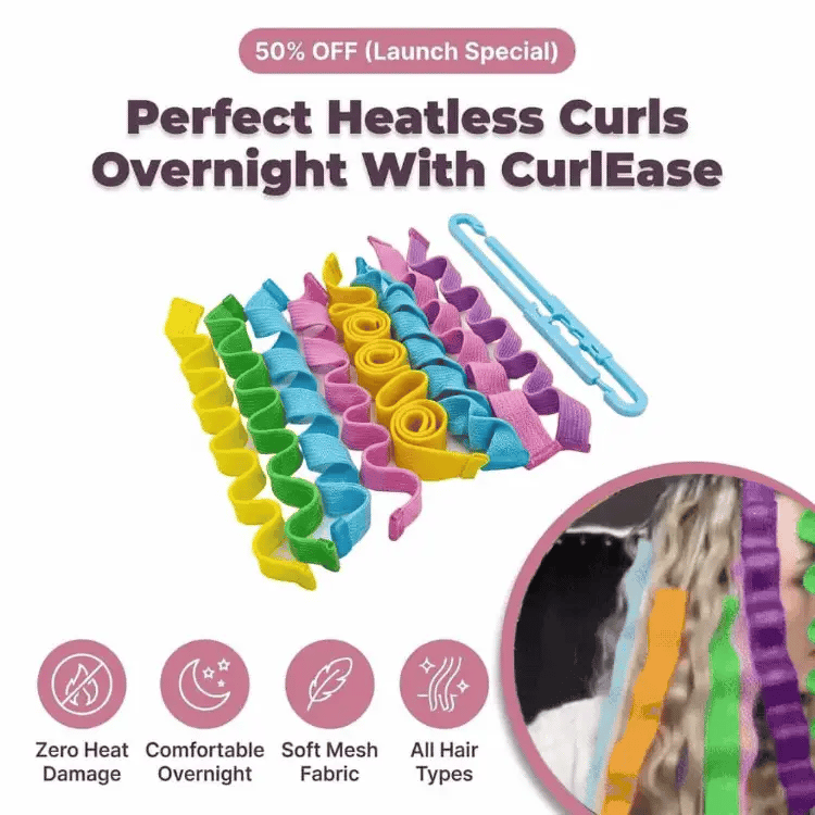 CurlEase™ - Hitzefreie Lockenwickler