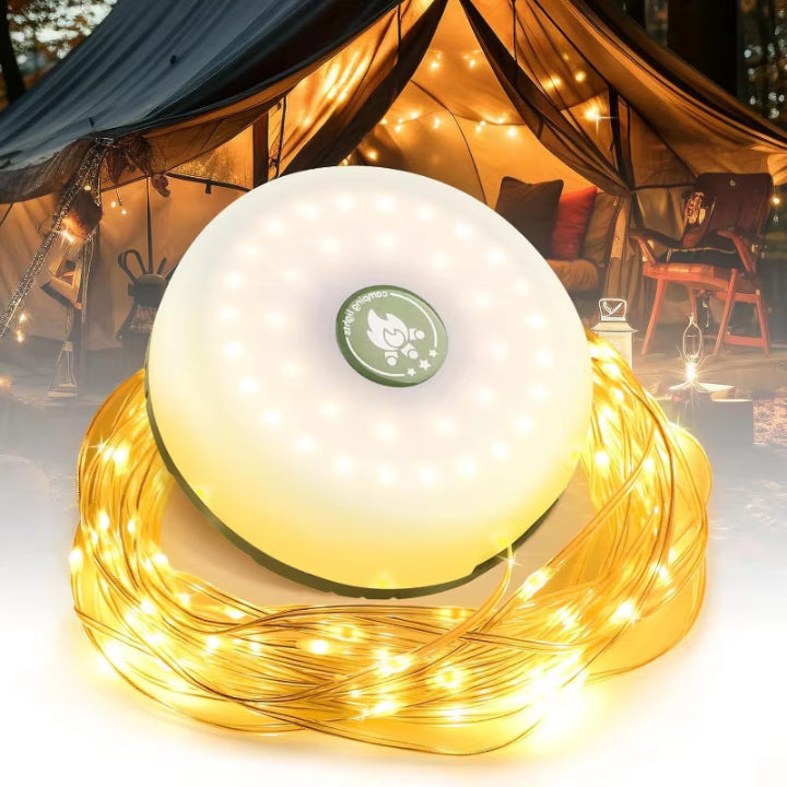 GlowCamp™ 4-in-1 LED-Lichtset – stimmungsvolles Licht für draußen & unterwegs