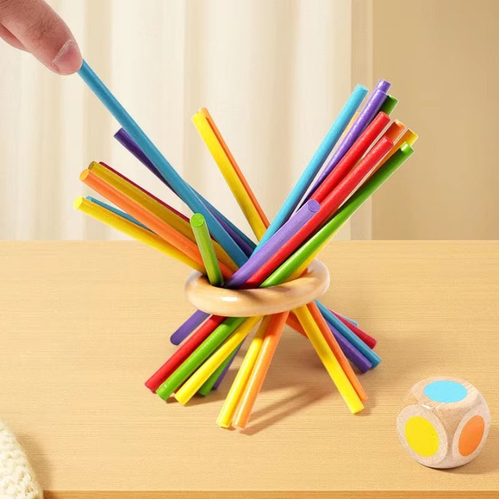 CalmDrop Wood – Ruhiges Holz-Geschicklichkeitsspiel mit Kugeln