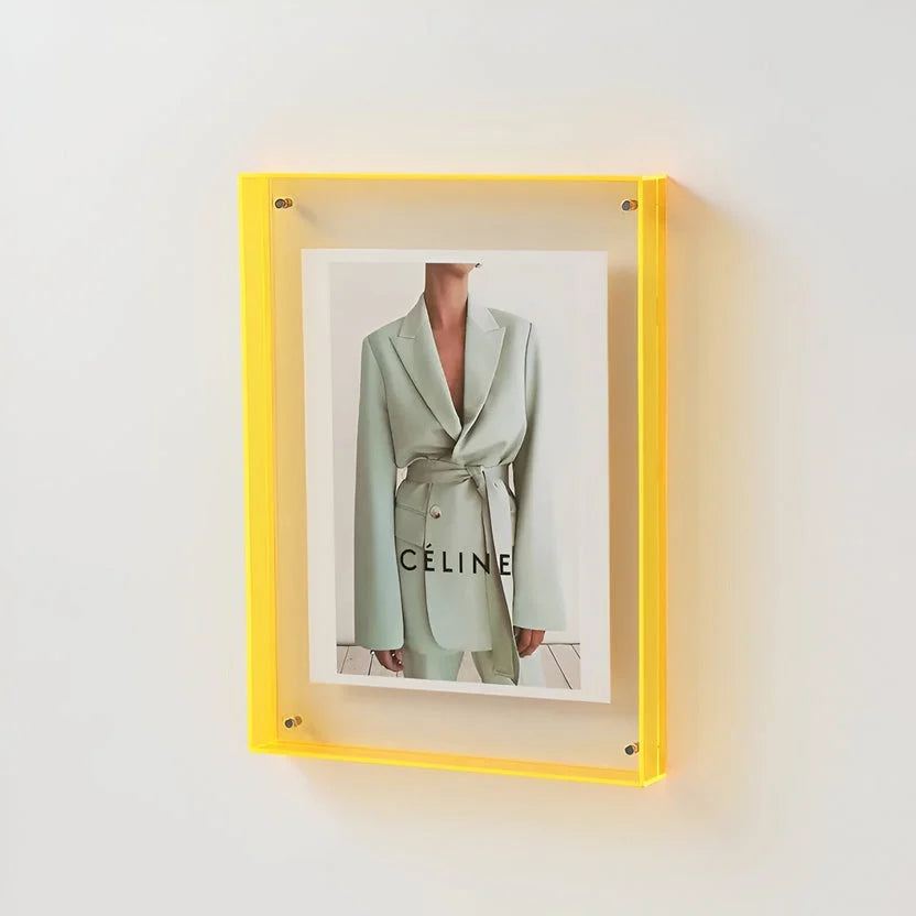 Klarer Acryl-Bilderrahmen - Minimalistischer Wandrahmen