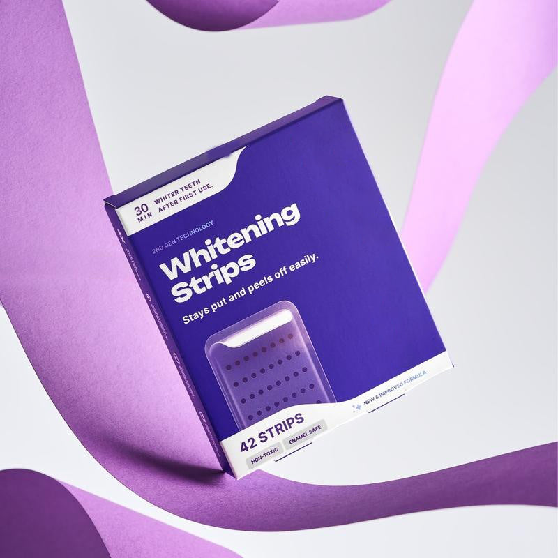 SmileVio™ GlowStrips – Sanfte violette Whitening-Streifen für natürlich weiße Zähne