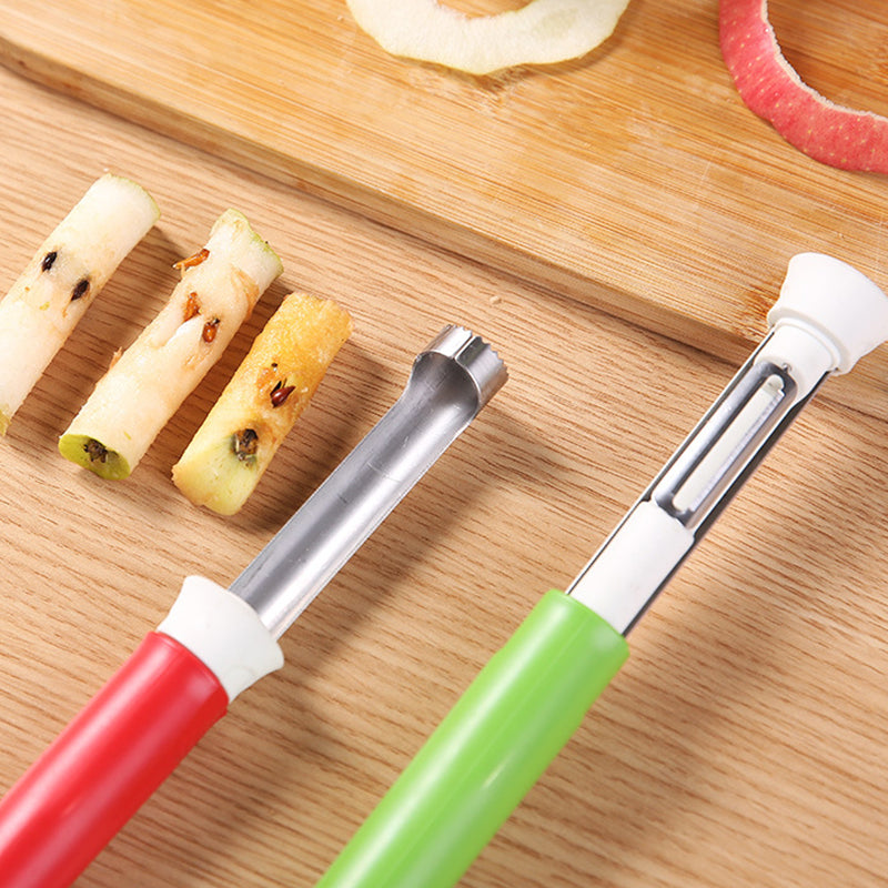 1+1 GRATIS | FruitZen™ | 2-in-1 Obstschäler – Schälen & Entkernen in einem