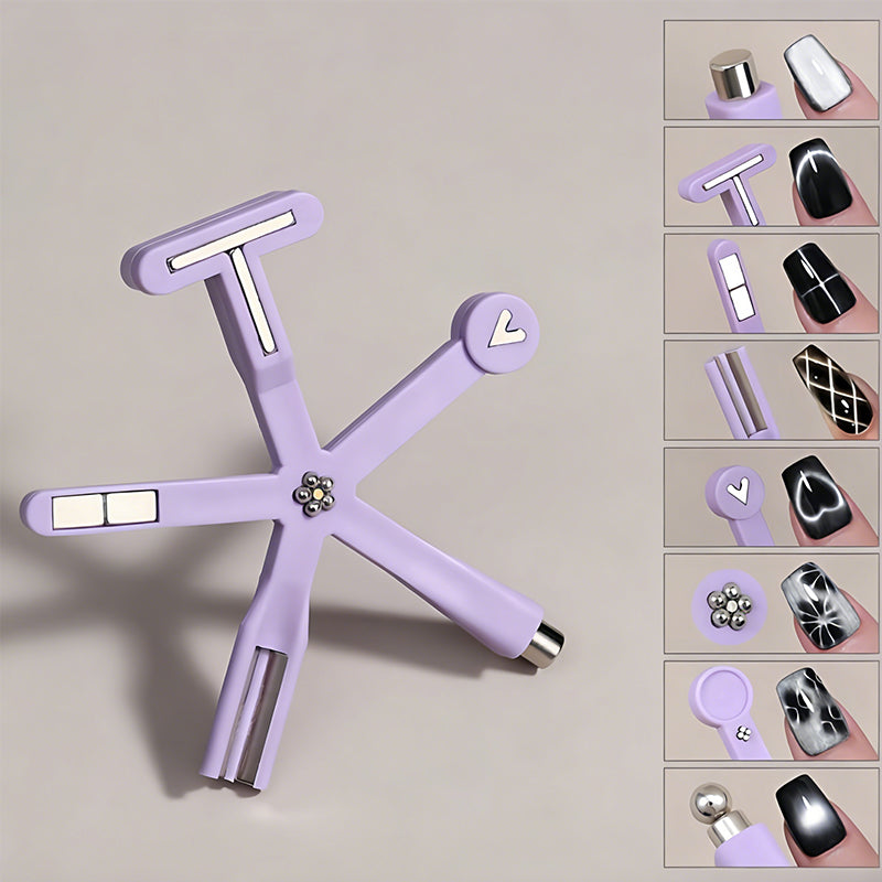 MagnaNails™ | 8-in-1 Magnetisches Nail Art Werkzeug für Cat-Eye Designs