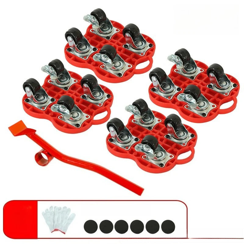 MoveEase Pro – Möbelheber & Rollenset für schweres Umstellen ohne Kraft (4-teilig)