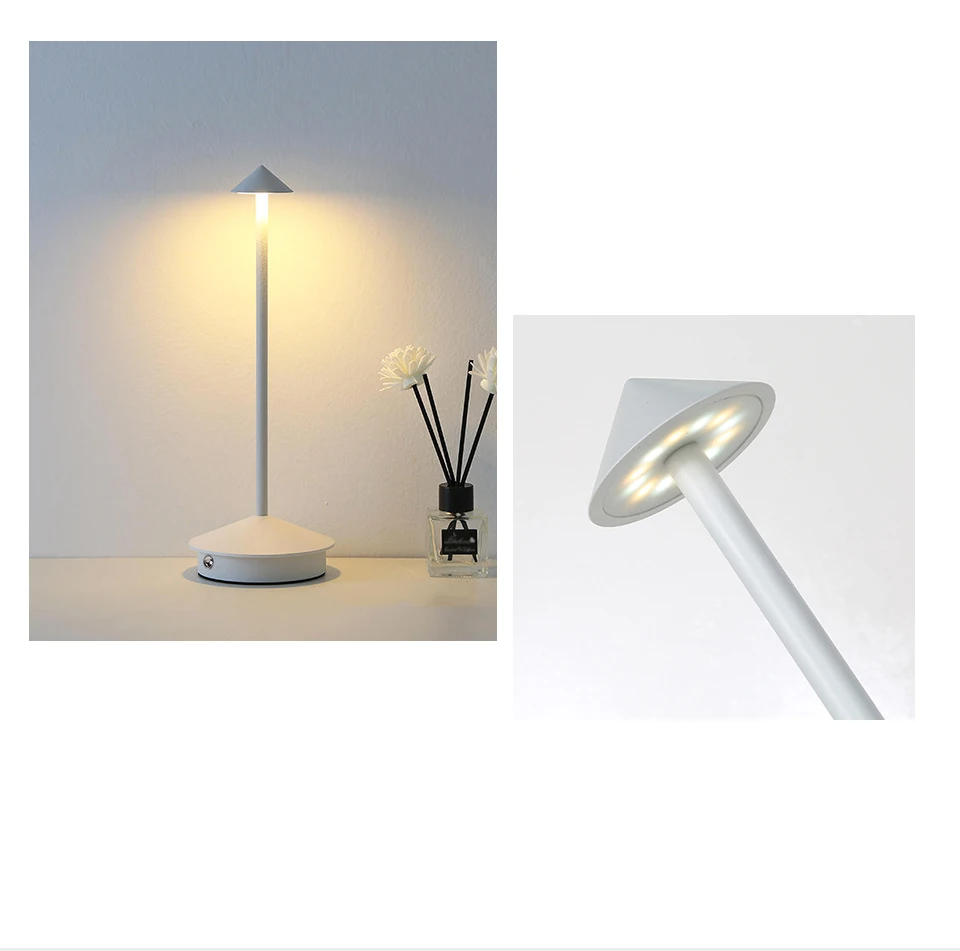 LumaTouch – Oplaadbare LED Tafellamp met Traploze Dimming
