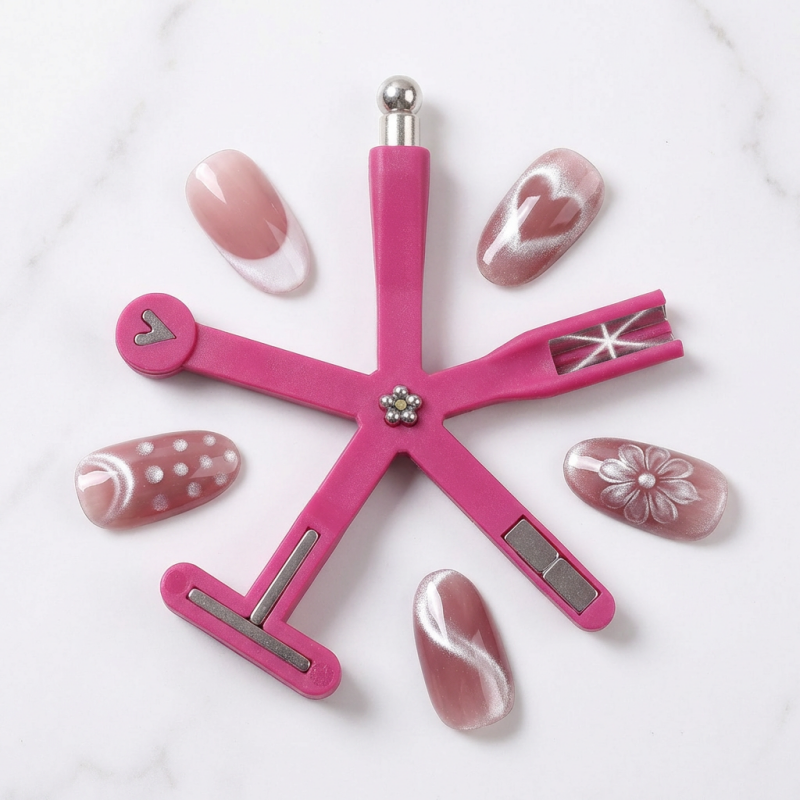 MagnaNails™ | 8-in-1 Magnetisches Nail Art Werkzeug für Cat-Eye Designs