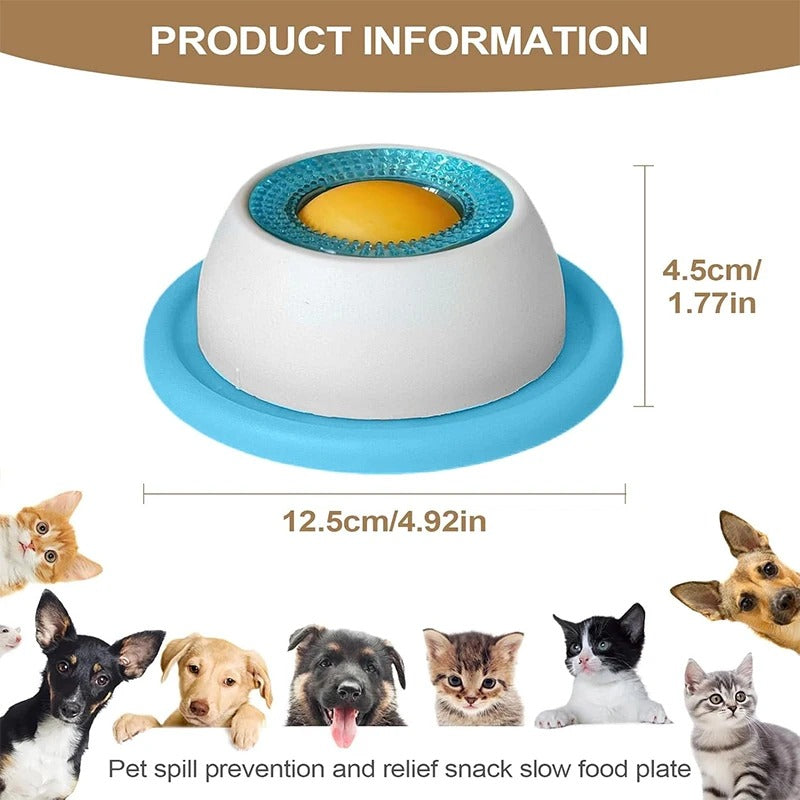 1+1 GRATIS | CalmLick Futternapf – Ruhiges Fressen für Hunde & Katzen ohne Kleckern