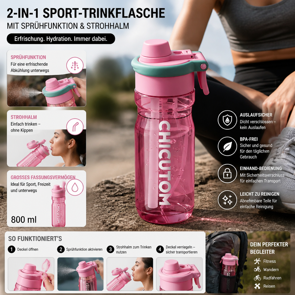 Hydrasure™ - Sofortiges freihändiges Hydrations- und Kühlungsspray