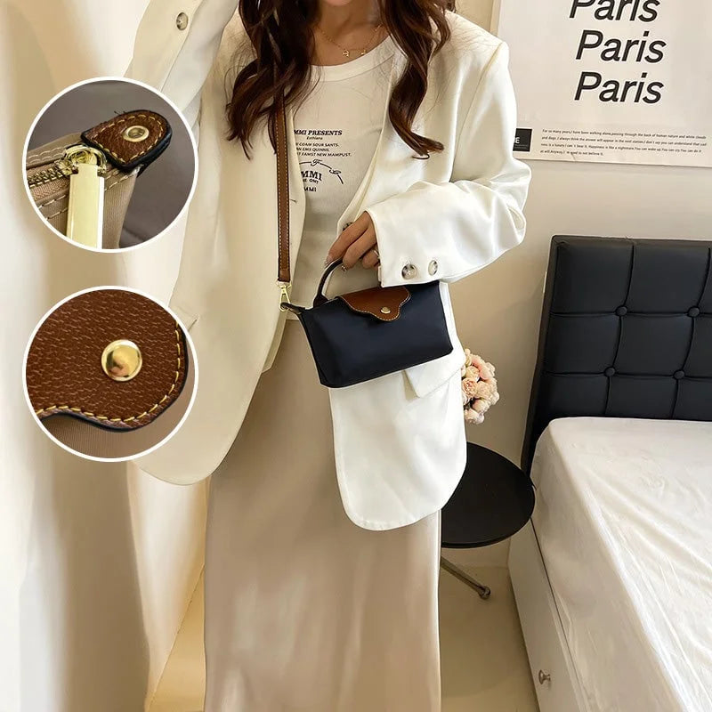 Stylische Damen Farbblock Mini Umhängetasche | Nur Heute 50% RABATT
