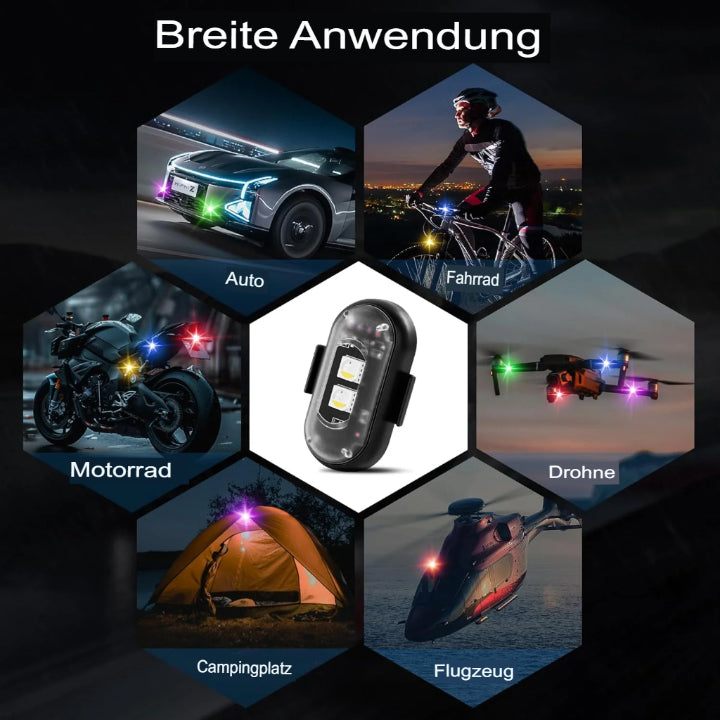 GlowDots Nano™ – Kabellose Mini-RGB-Lichter für flexible Akzentbeleuchtung (4-er Set)