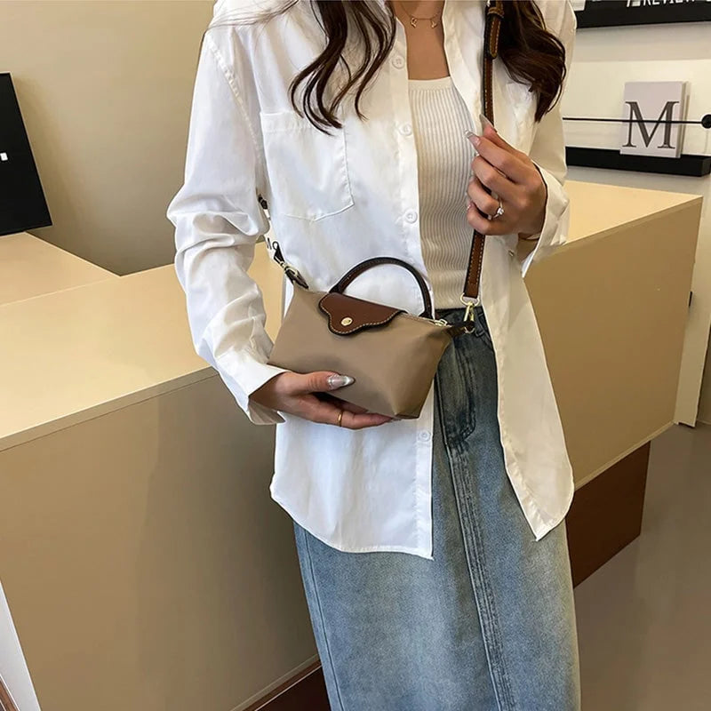 Stylische Damen Farbblock Mini Umhängetasche | Nur Heute 50% RABATT