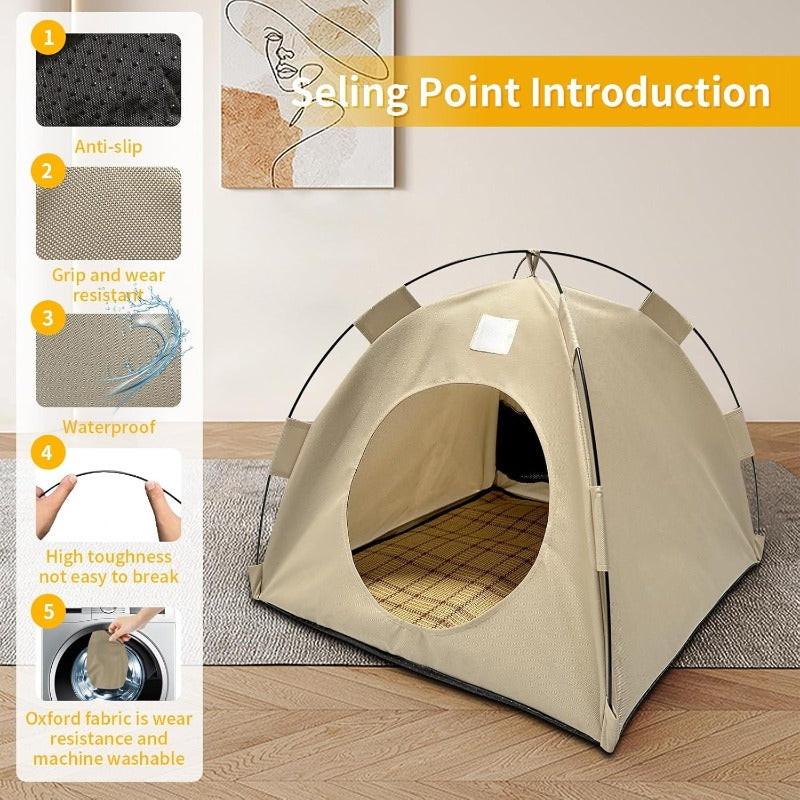 CozyNest™ | Haustierzelt – Faltbar, weich & ruhig für Katzen und kleine Hunde