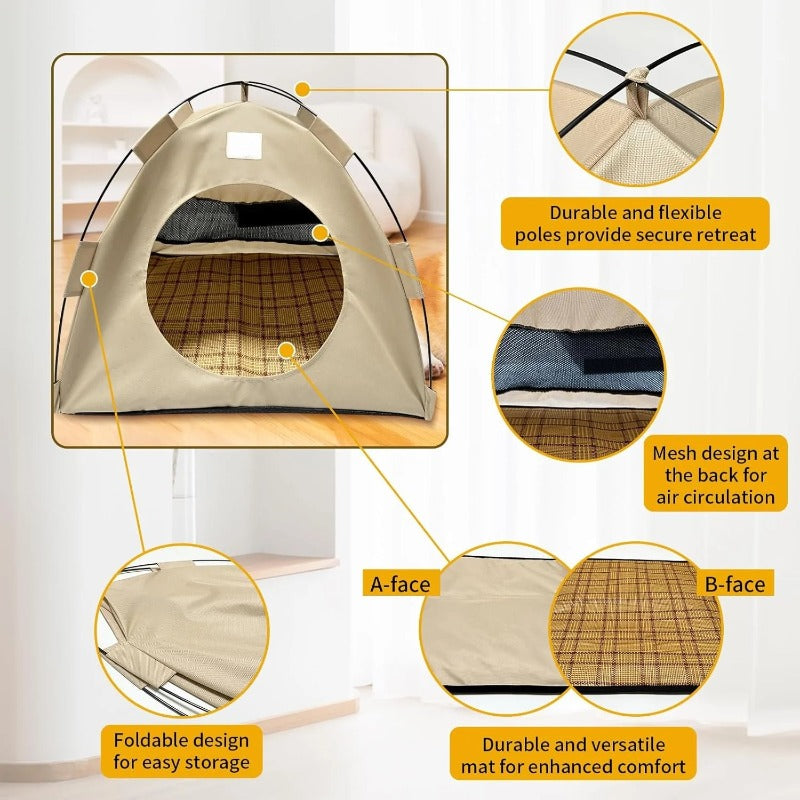 CozyNest™ | Haustierzelt – Faltbar, weich & ruhig für Katzen und kleine Hunde