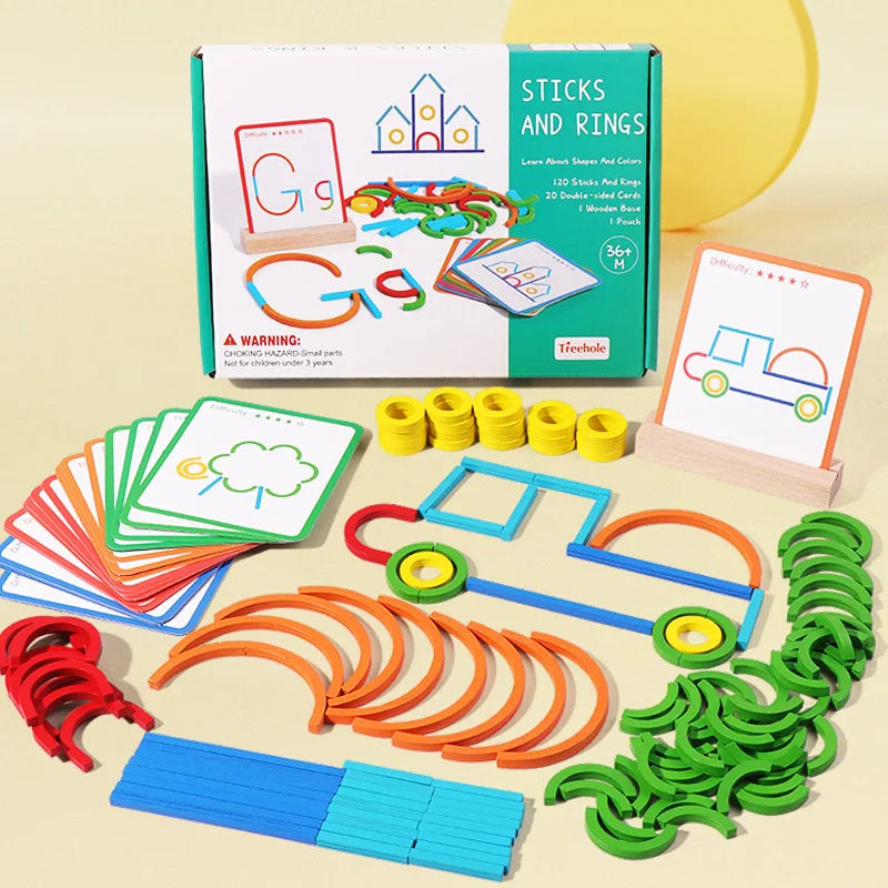 50% Rabatt | ColorNest™ Lernpuzzle aus Holz – spielerisch lernen, kreativ wachsen