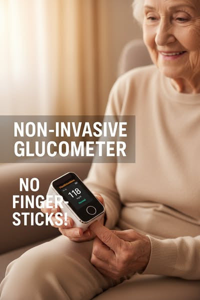 GlukoShow™ – Präzises Messgerät für Sauerstoffsättigung & Herzfrequenz