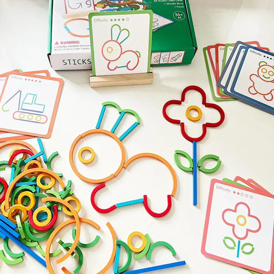 50% Rabatt | ColorNest™ Lernpuzzle aus Holz – spielerisch lernen, kreativ wachsen