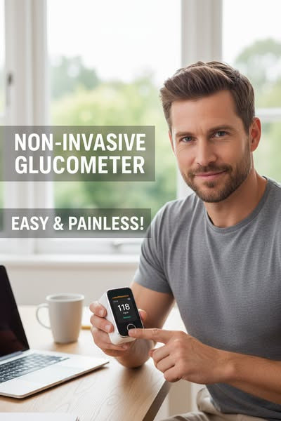 GlukoShow™ – Präzises Messgerät für Sauerstoffsättigung & Herzfrequenz
