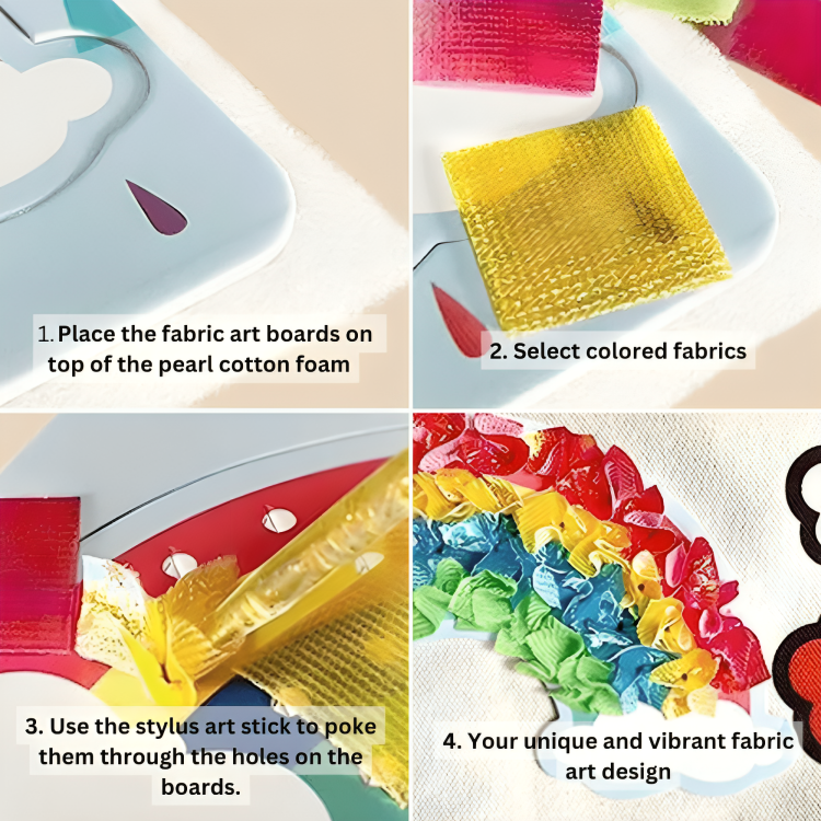 FuzzyArt Kreativstudio™ – Das bildschirmfreie Stoffkunst | 50% RABATT