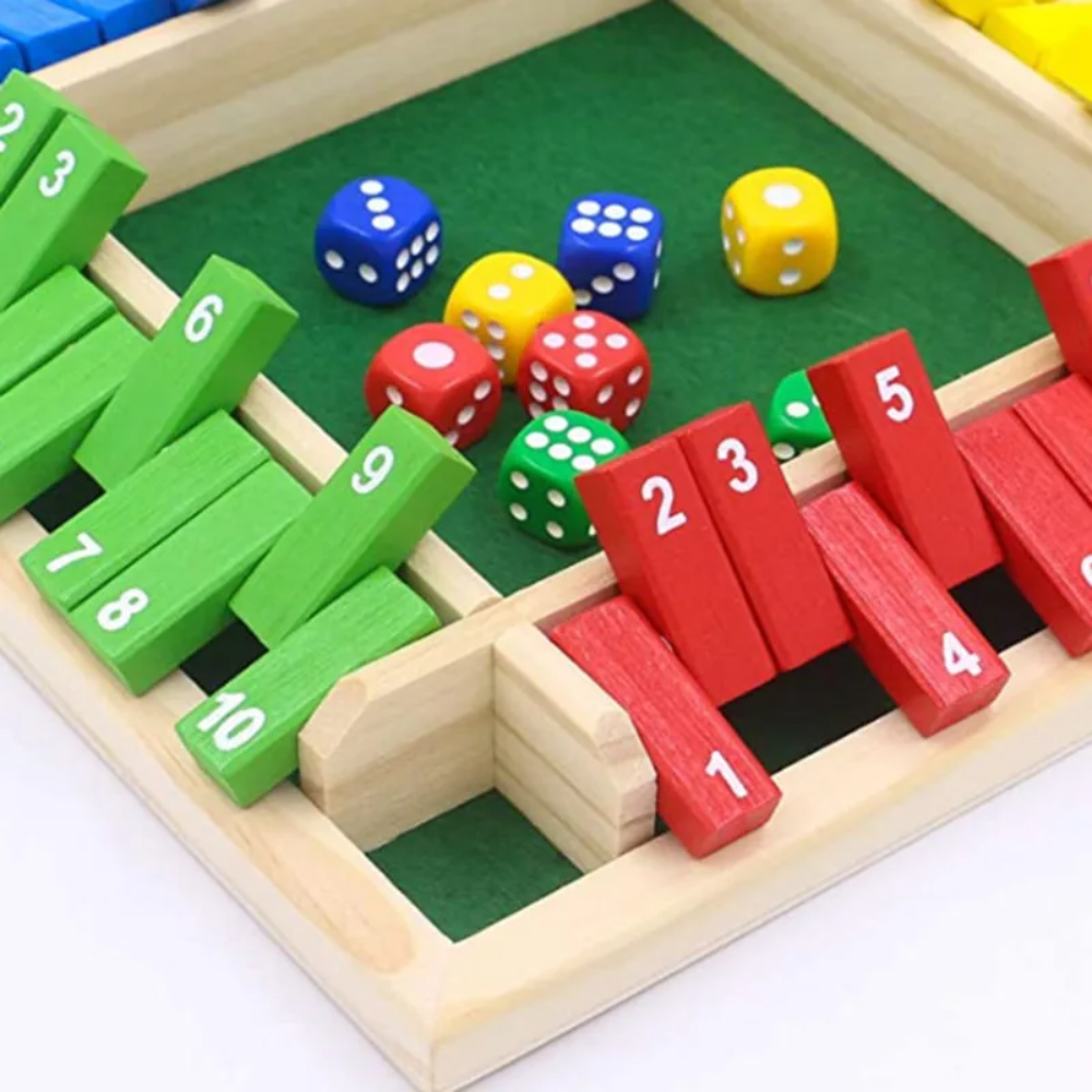 PLAYNEST™ Shut-It Box – Der zeitlose Holz-Spieleklassiker für die ganze Familie [50% Rabatt]