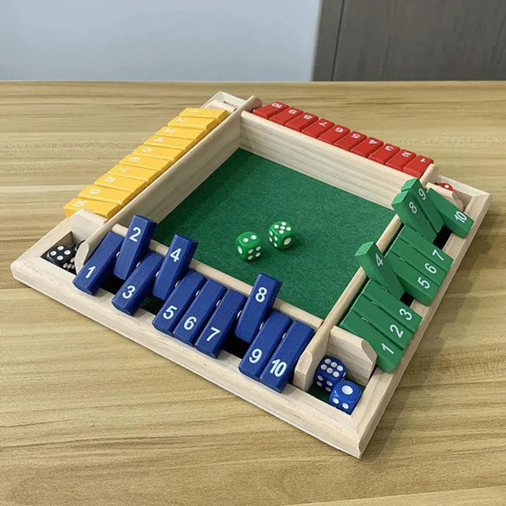 PLAYNEST™ Shut-It Box – Der zeitlose Holz-Spieleklassiker für die ganze Familie [50% Rabatt]