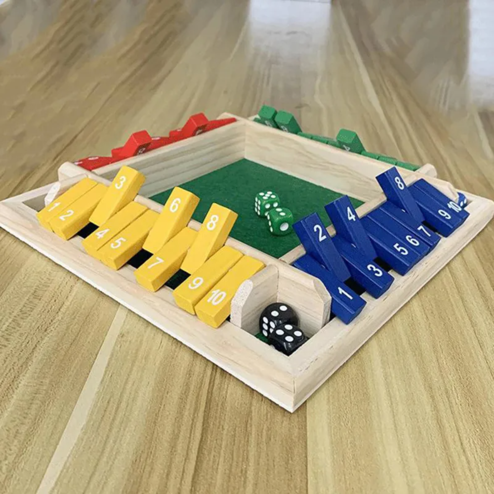 PLAYNEST™ Shut-It Box – Der zeitlose Holz-Spieleklassiker für die ganze Familie [50% Rabatt]