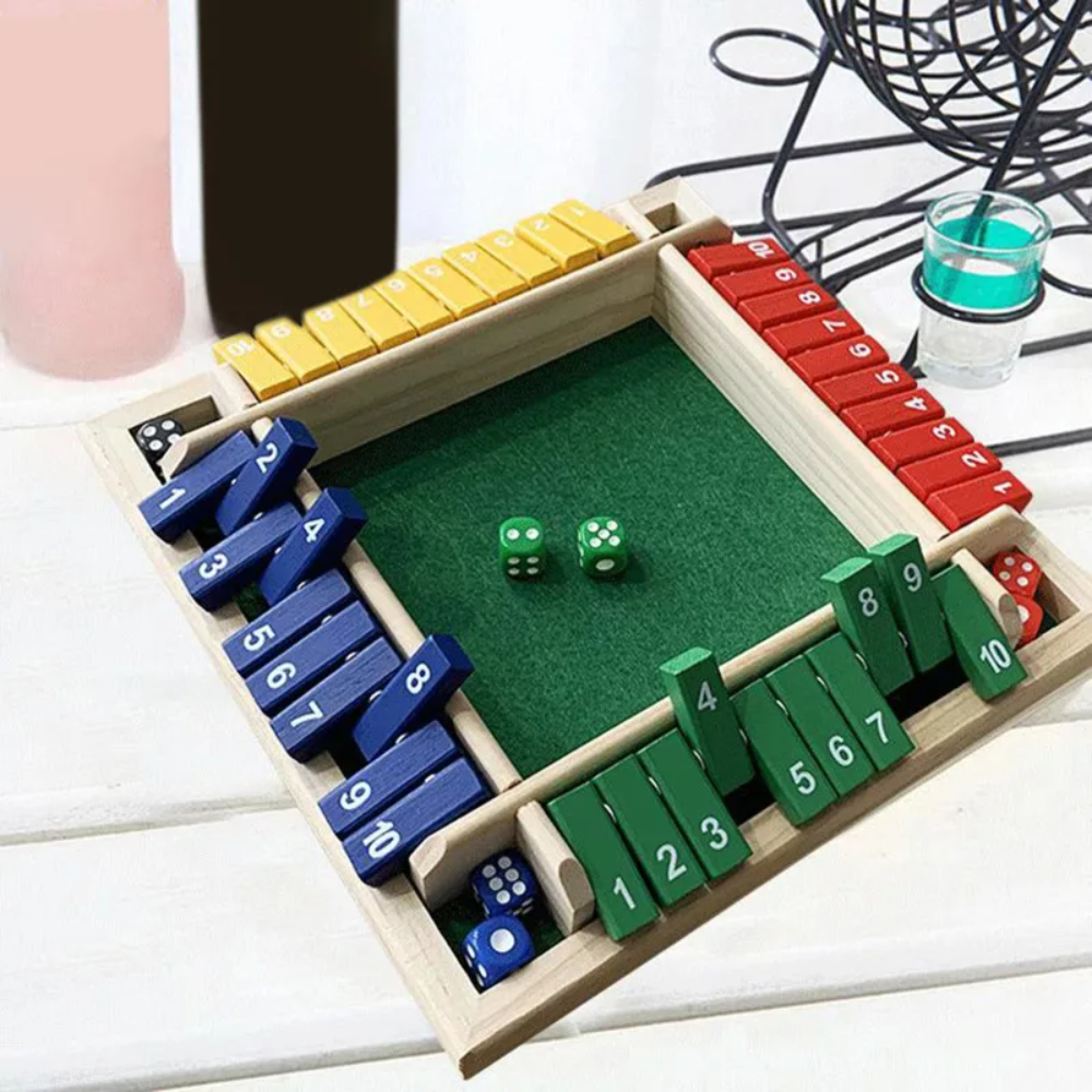 PLAYNEST™ Shut-It Box – Der zeitlose Holz-Spieleklassiker für die ganze Familie [50% Rabatt]