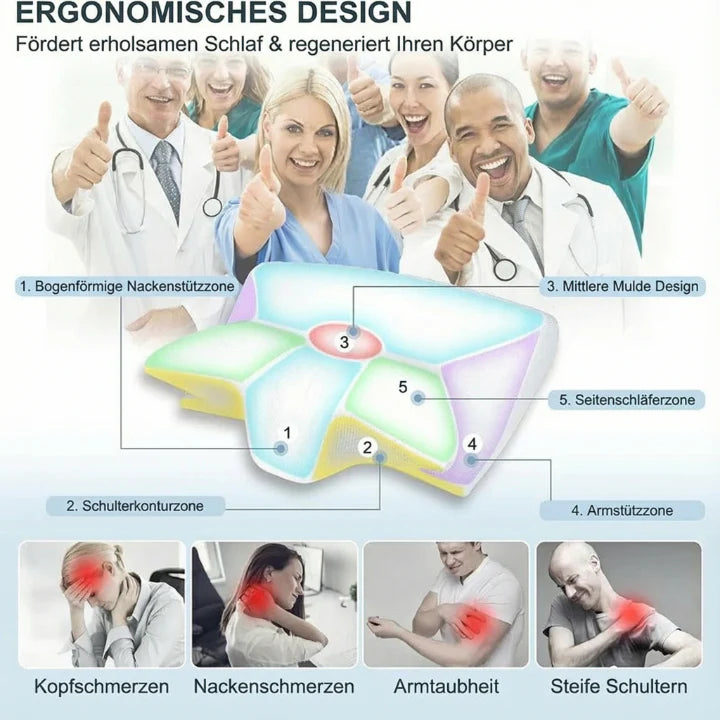 SleepMate™ – Ergonomisch Memory Foam SleepMate™ Ergonomisches Memory Foam Kissen – Für besseren Schlaf, weniger Nackenschmerzen & maximale EntspannungKussen Comfortabel
