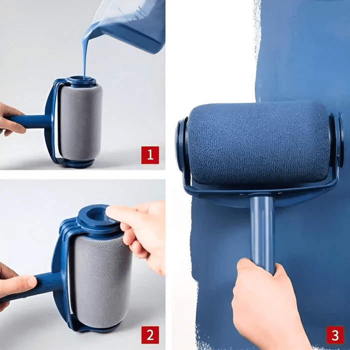 WallFlow Pro™ – Smartes Farbroller-Set für perfekte Wände