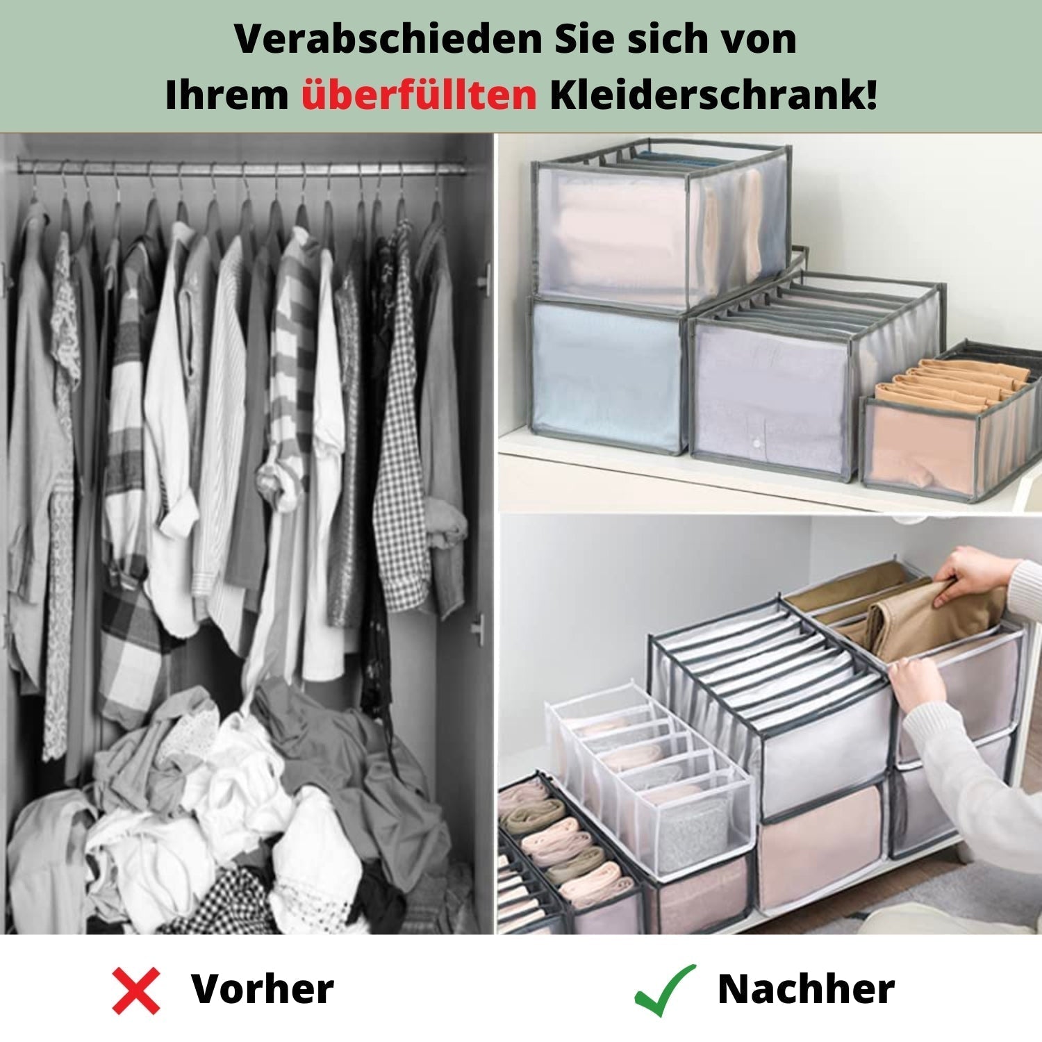 CloselySort™ – Das intelligente Ordnungssystem für Kleiderschrank & Schubladen