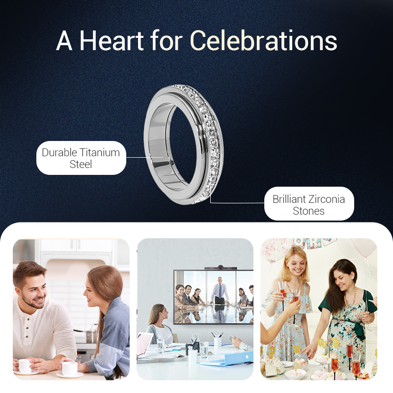 CalmGlow SpinRing™ – Eleganz trifft Stressfreiheit in einem zeitlosen Design | 1+1 GRATIS