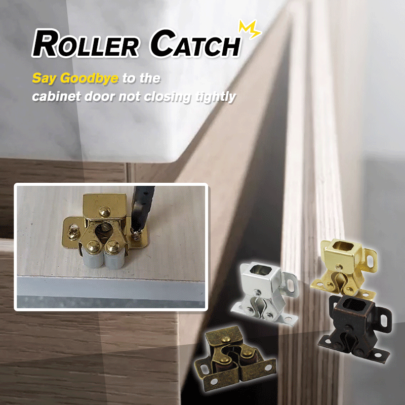 SnapLock™ DuoCatch – Zuverlässiger Doppel-Rollenschnäpper für Möbel & Schranktüren | 2+2 GRATIS