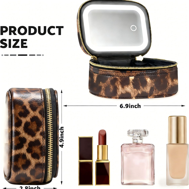 LuxiLume™ Reise-Make-up-Täschchen — Perfektes Styling bei jedem Licht, immer und überall