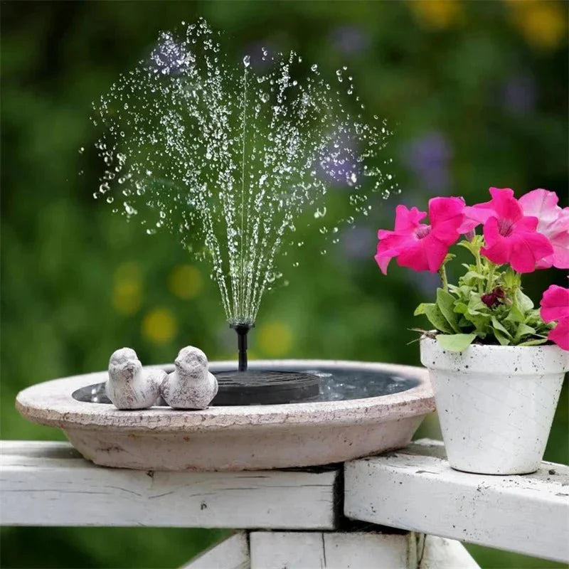 Solar-Gartenbrunnen mit schwimmender Wasserfontäne | Letzter Tag 50% RABATT