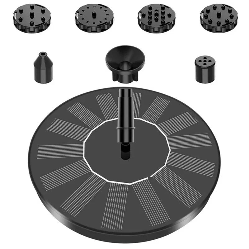 Solar-Gartenbrunnen mit schwimmender Wasserfontäne | Letzter Tag 50% RABATT