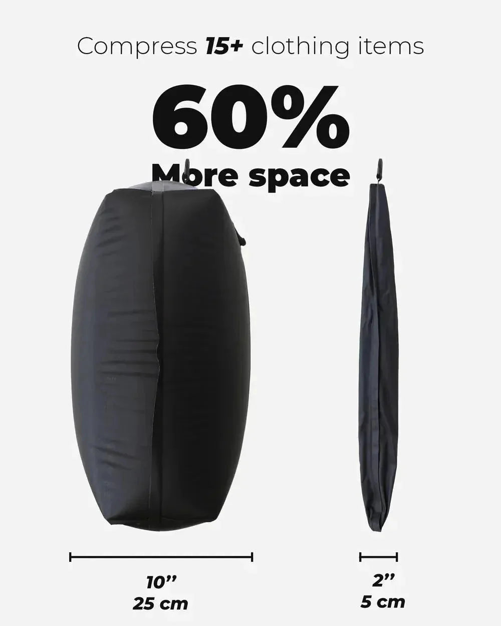 VacuumPro™ Vacuumbag System – Bis zu 60 % mehr Platz im Koffer