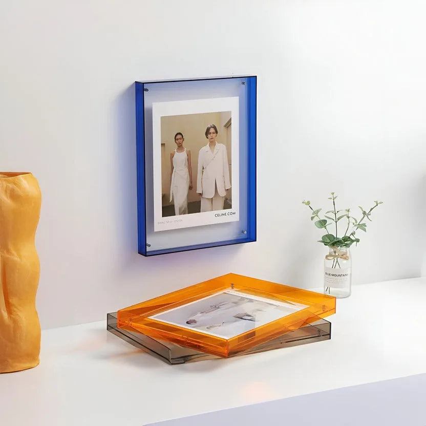 Klarer Acryl-Bilderrahmen - Minimalistischer Wandrahmen