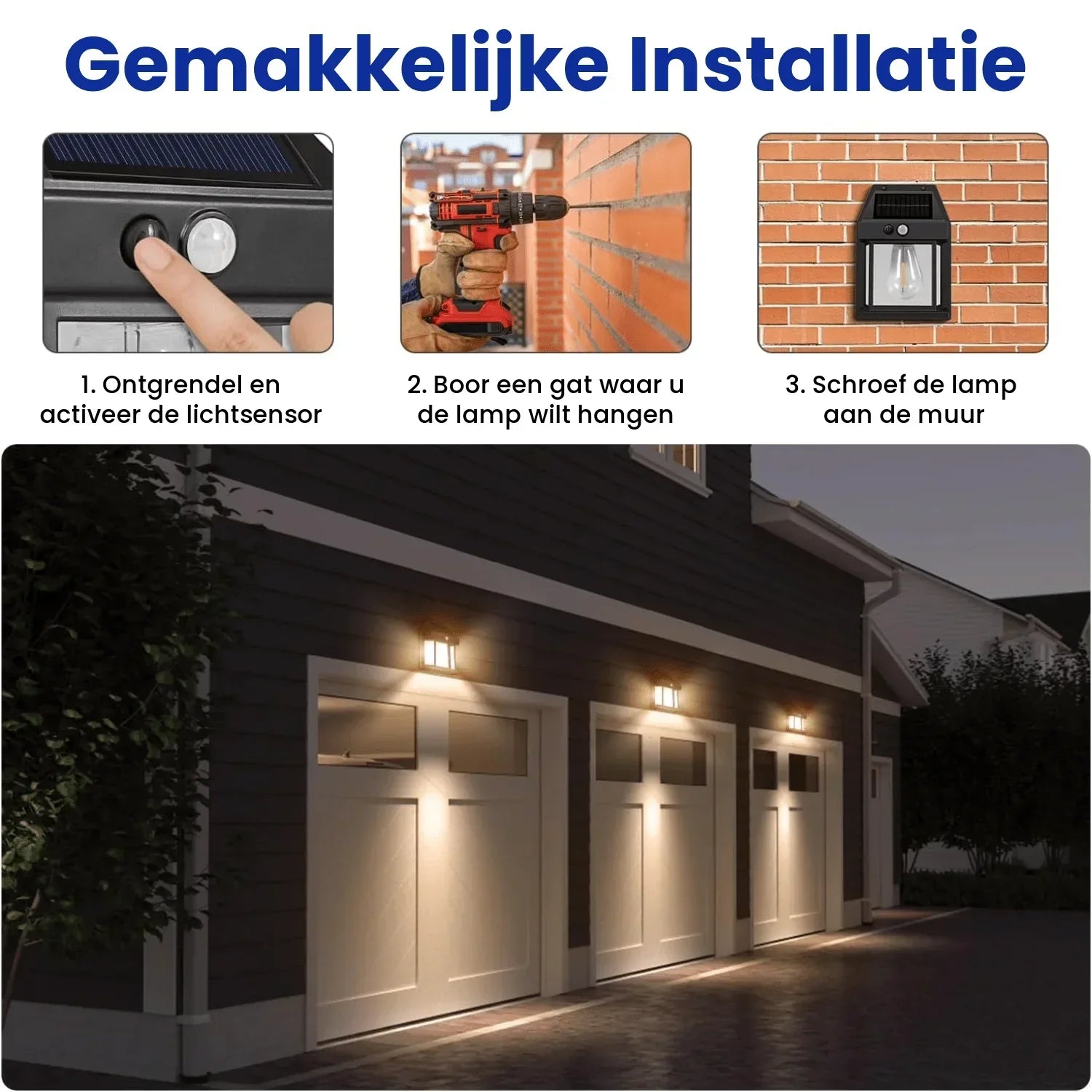 SolarGuard Glow™ – Intelligente Außenbeleuchtung ohne Kabel, ohne Aufwand, ohne Energiekosten | 1+1 GRATIS