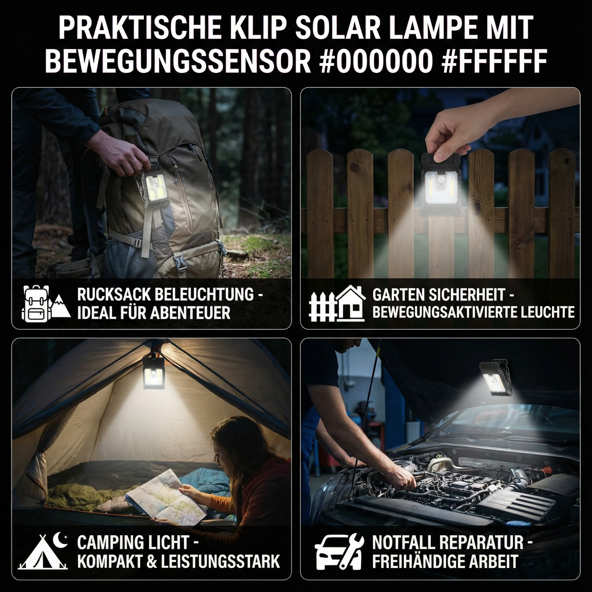 SolarClip™ | Immer Sicheres Licht, Ohne Stromkosten